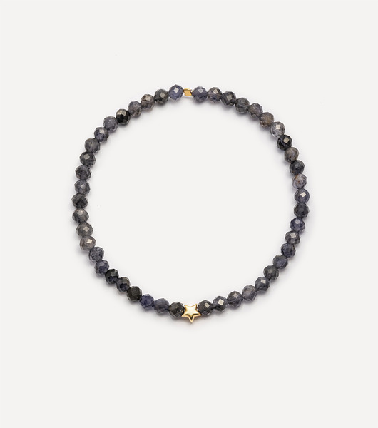 Bransoletka pozłacana z kamieniami Midnight Sky