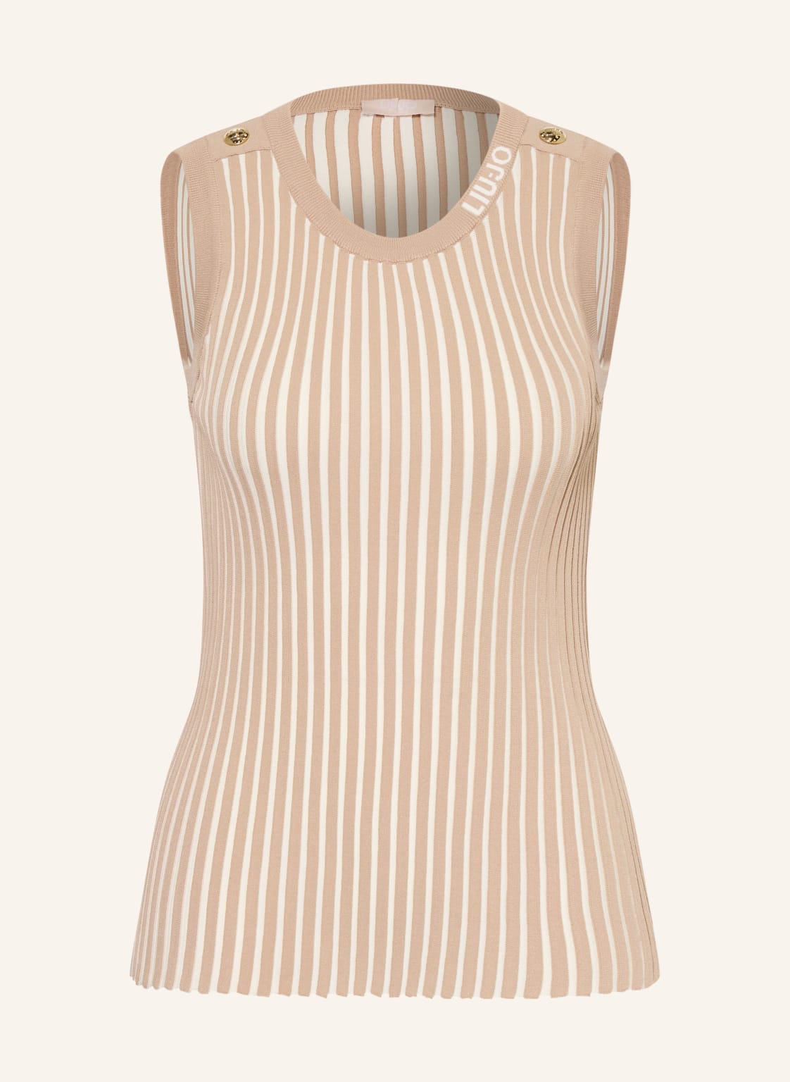 Liu Jo Dzianinowy Top beige