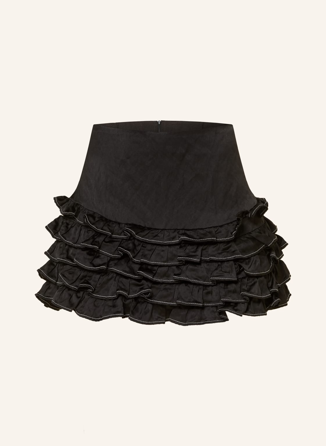 Sandro Spódnica Z Falbanami schwarz