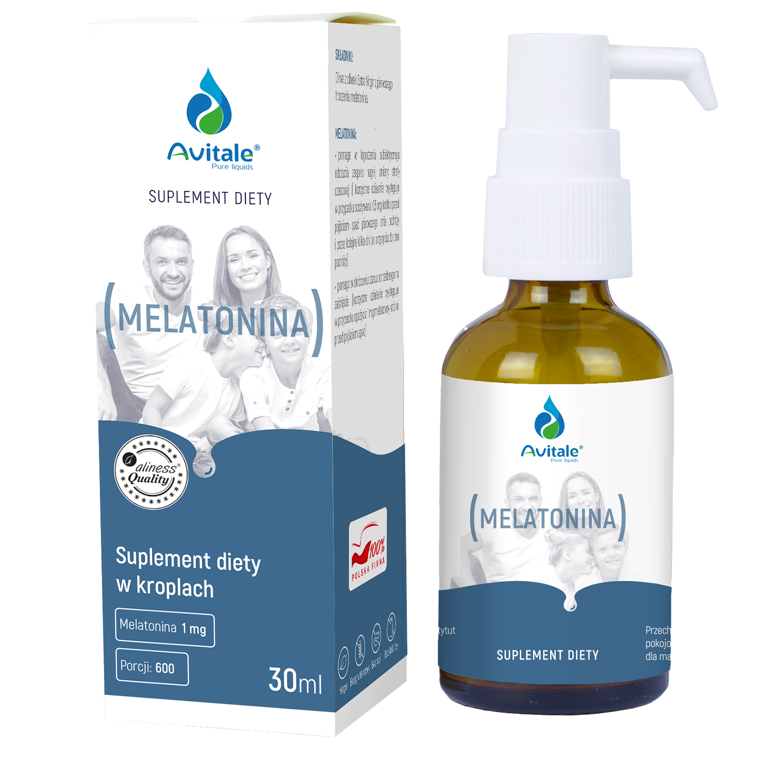 Avitale Melatonina 1 mg, krople, 30 ml