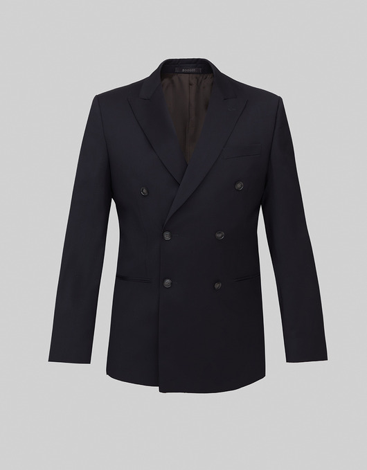 Marynarka dwurzędowa marradi II granatowa slim fit