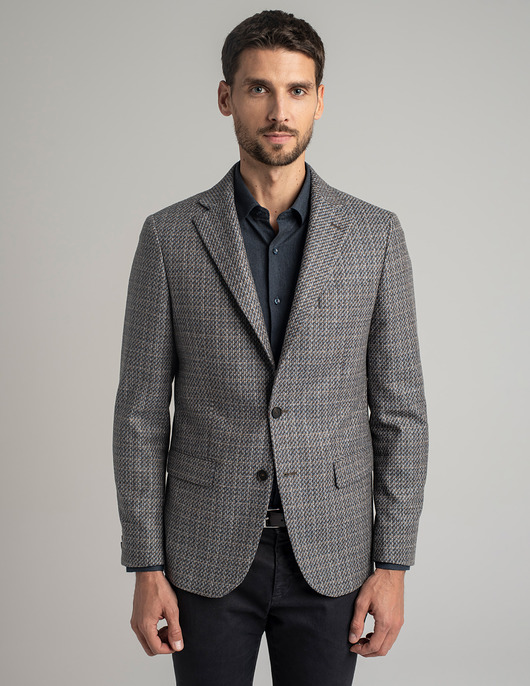 Marynarka sirmione szara slim fit