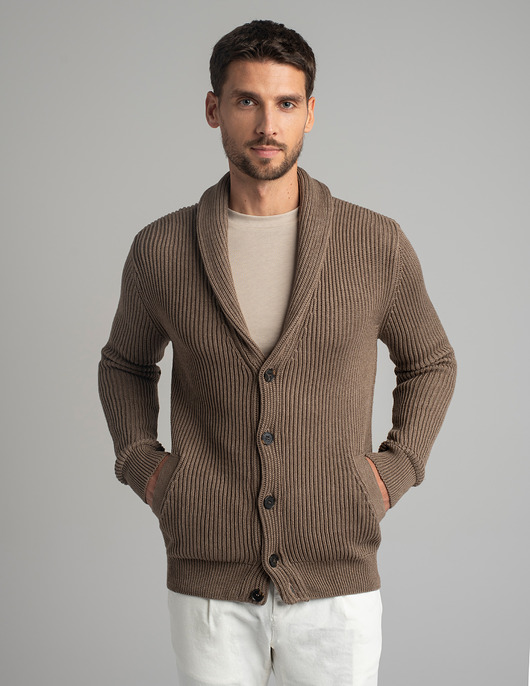 Sweter kardigan magnano vn brązowy