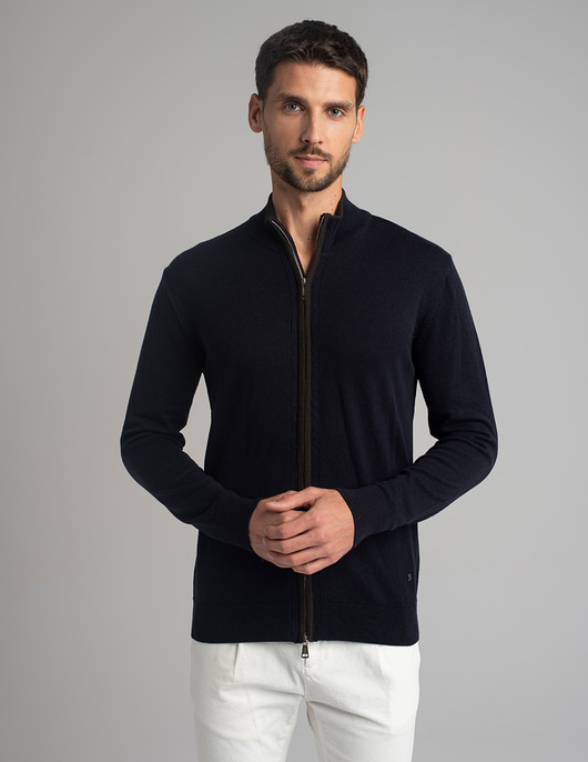 Sweter rozpinany casazza granatowy