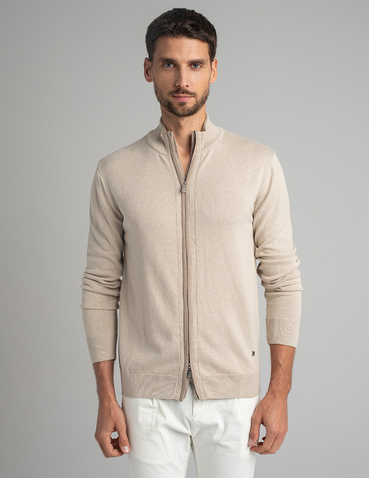 Sweter rozpinany casazza beżowy