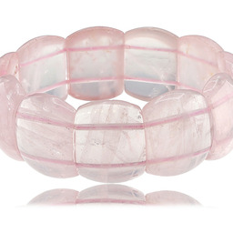 Kwarc Różowy Elegancka Bransoletka Certyfikat