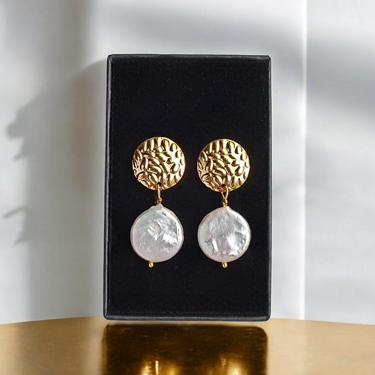 Okrągłe perły : kolczyki : wyjątkowy prezent PREMIUM