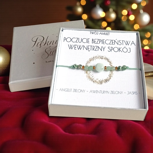 Amulet - POCZUCIE BEZPIECZEŃSTWA, wewnętrzny spokój - świąteczne pudełko
