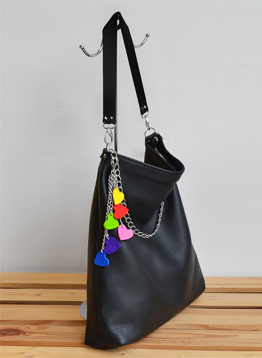 Skórzany worek na ramię