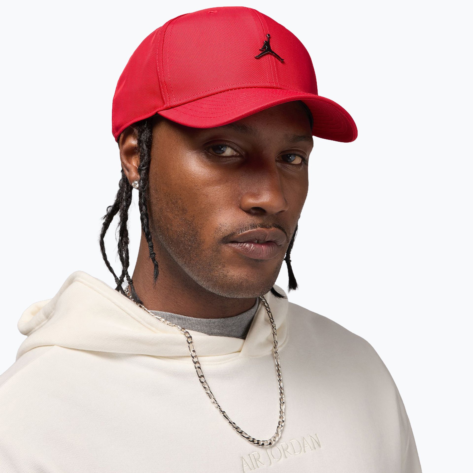 Czapka z daszkiem Nike Jordan Rise Structured Metal Jumpman gym red/r511 WYSYŁKA W 24H 30 DNI NA ZWROT