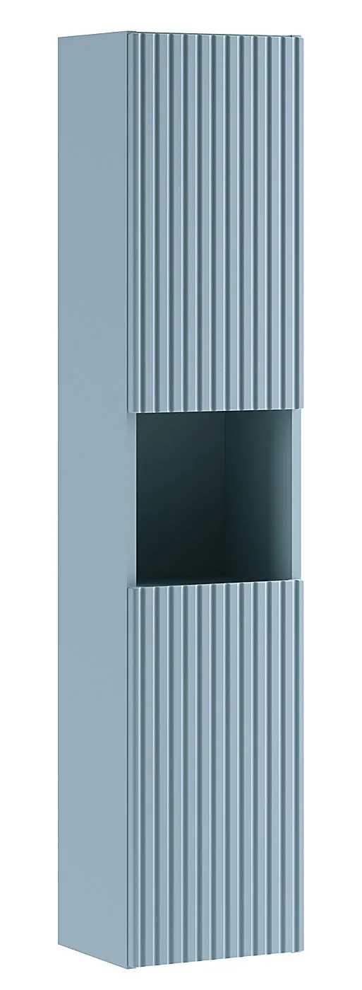 Niebieski ryflowany słupek łazienkowy S6-G36