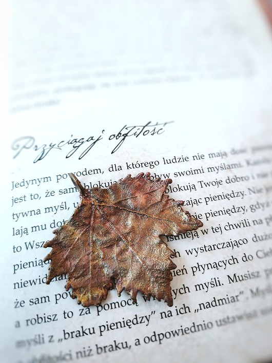 Liść miedziany Klon I wisior