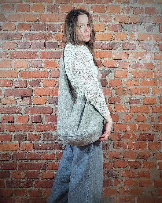 Boogi Bag beżowa torba hobo w stylu boho