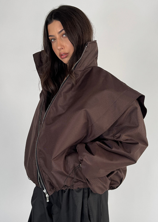 Parachute oversize bomber jacket praline