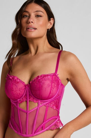 Hunkemöller Gorset Peonie Różowy