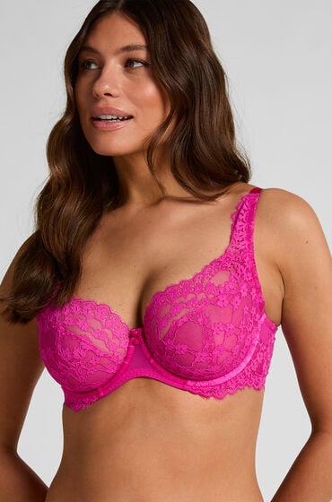 Hunkemöller Biustonosz nieusztywniany z fiszbinami Daisy Różowy