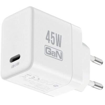 Ładowarka sieciowa CRONG Ultra Compact GaN 45W Biały