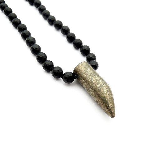 Surowy piryt naszyjnik #3