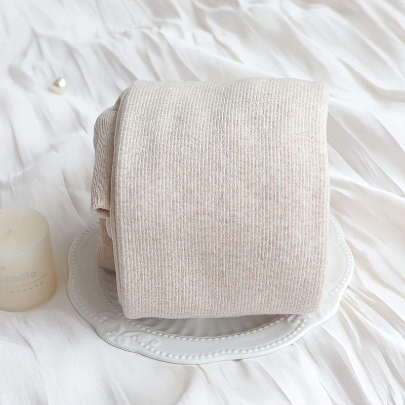 TEMU Zestaw nowych, grubych, ciepłych legginsów plus size na jesień i zimę, w paski, z długim ściągaczem i dopasowanym krojem. Elastyczne, wygodne,