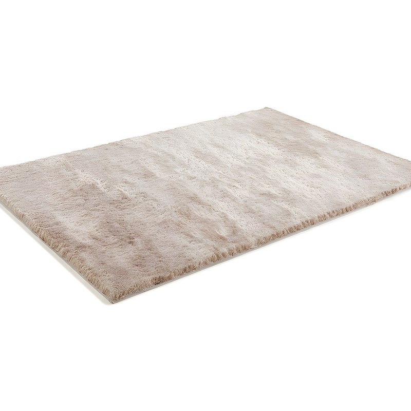 Dywan shaggy DOLCE szarobrązowy z beżowym połyskiem - bardzo miękki - 200 x 290 cm