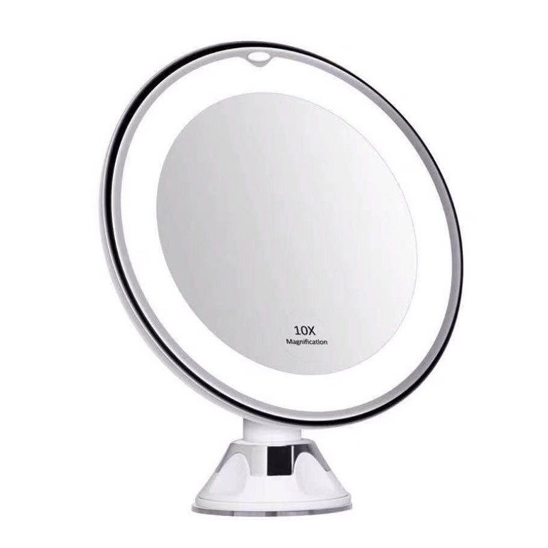 10x Lustro do makijażu z przyssawką Lustro do makijażu z oświetleniem LED
