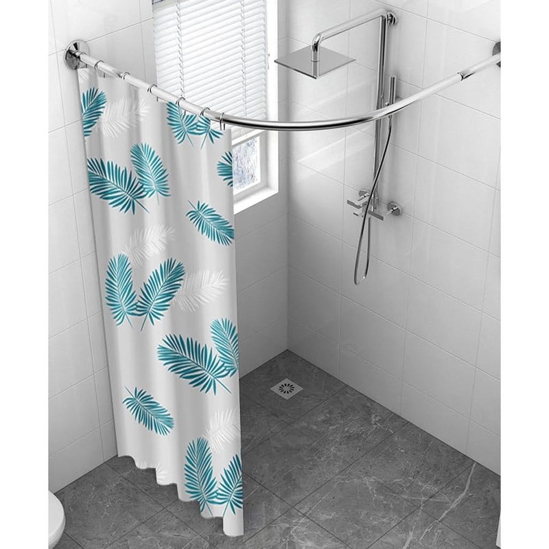 Wodoodporna zasłona prysznicowa do łazienki, zasłona prysznicowa z piór PEVA, nowoczesny półprzezroczysty wystrój, zielona zasłona prysznicowa z piór