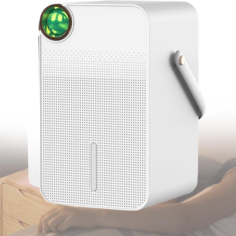 Przenośny osuszacz powietrza, domowy osuszacz powietrza, oczyszczanie powietrza, prosta funkcja sterowania jednym przyciskiem, biały