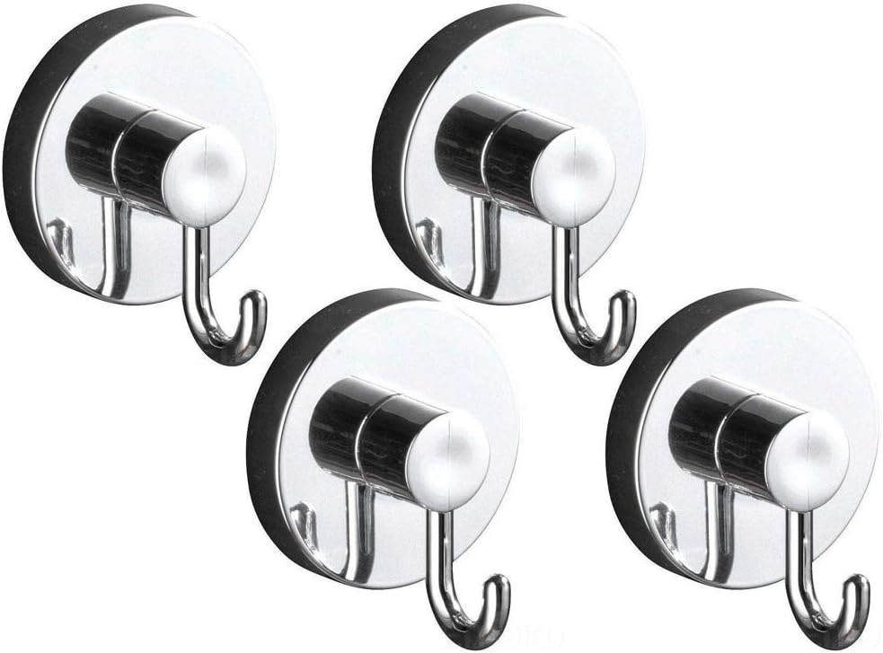 Zestaw 4 wieszaków ściennych na ręczniki, bez wiercenia, 6 x 6 x 8,5 cm każdy