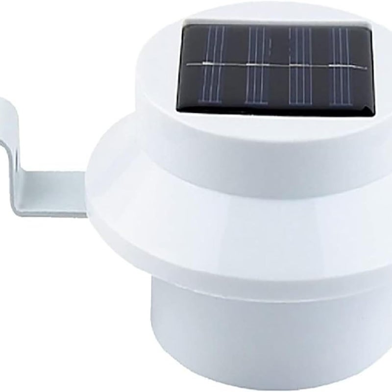 Lampa solarna do rynien, idealna do ogrodów zewnętrznych, dająca pozytywne, białe światło.