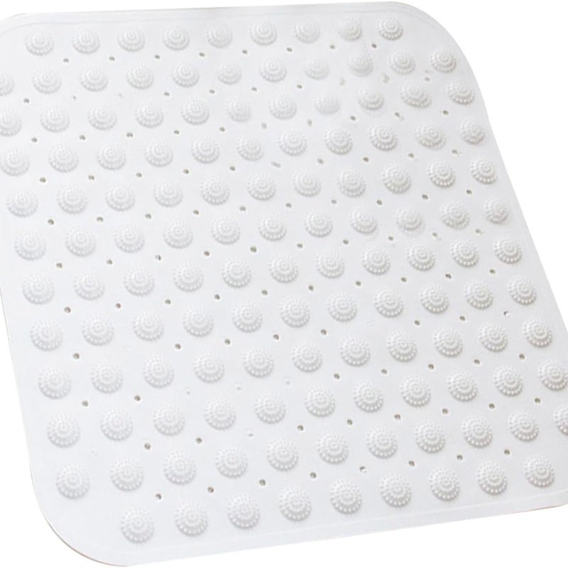 Mata antypoślizgowa pod prysznic, do masażu stóp, wymiary 48x48cm, kolor biały.