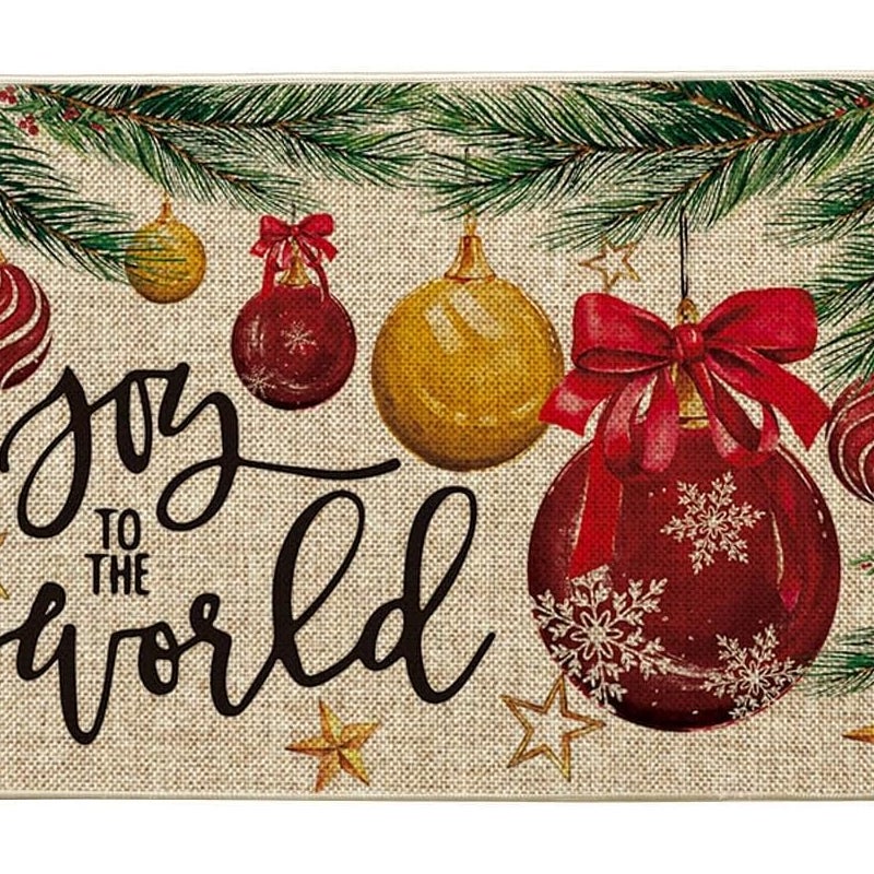 szt. - Wycieraczka świąteczna - Dekoracja zimowa - Mata podłogowa do wewnątrz i na zewnątrz - 40 x 60 cm