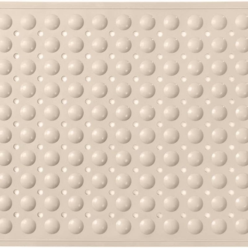 Mata antypoślizgowa pod prysznic 80 x 80 cm z przyssawkami – wygodna, masująca, nadająca się do prania w pralce – khaki