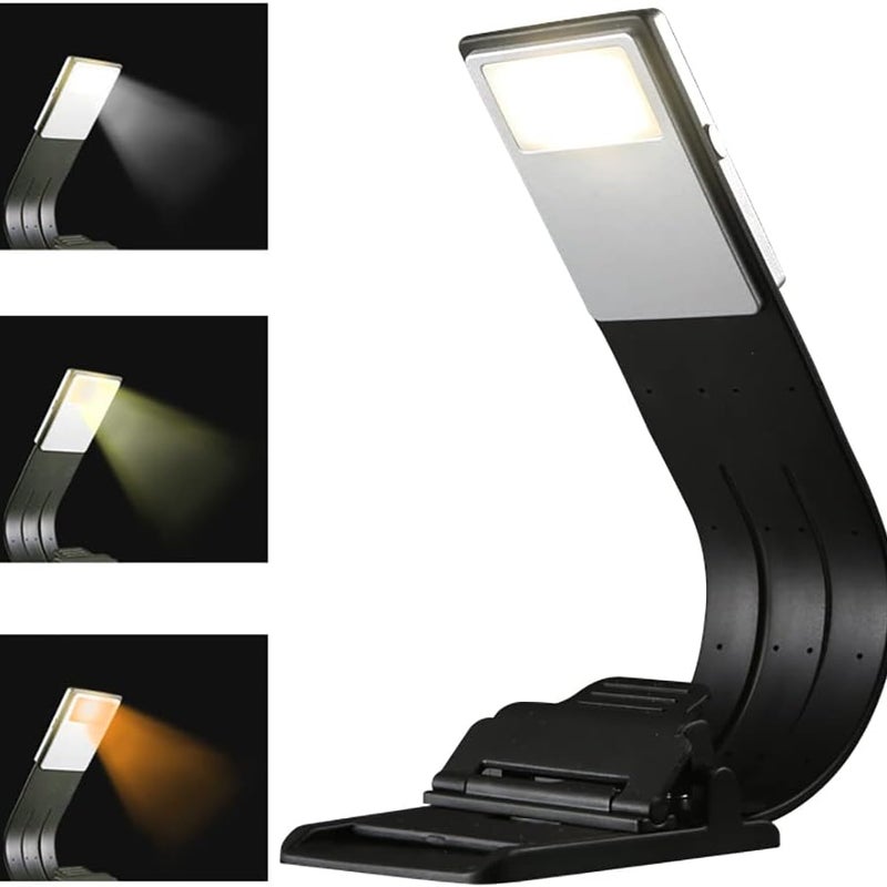 Lampa do czytania LED, 3-kolorowa lampa do czytania, lampka nocna, elastyczna lampa stołowa, idealna do czytania