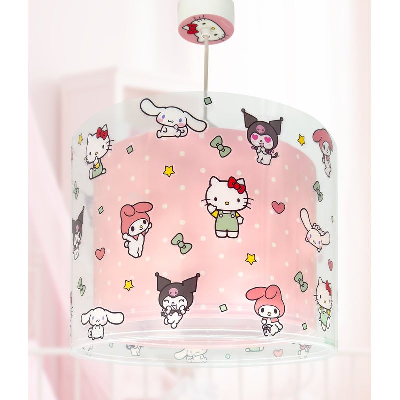 Lampa sufitowa Hello Kitty & Friends, Kuromi, My Melody i Cinnamoroll dla dzieci