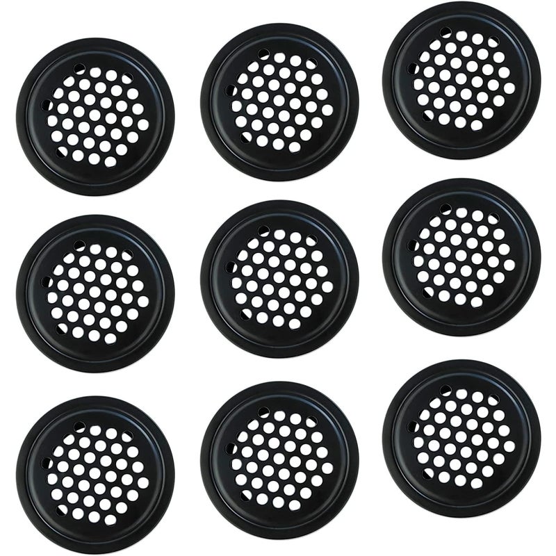 10 x 25 mm czarnych kratek wentylacyjnych ze stali nierdzewnej
