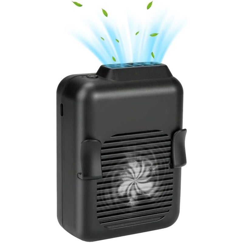 Zewnętrzny wentylator elektryczny mocowany do pasa, wentylator na szyję z akumulatorem USB, 6000 mAh