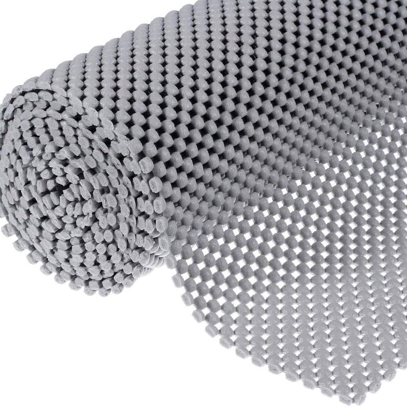 Wielofunkcyjna mata antypoślizgowa - mata antypoślizgowa z PVC - podkład antypoślizgowy pod dywan - szary - 40 x 600 cm