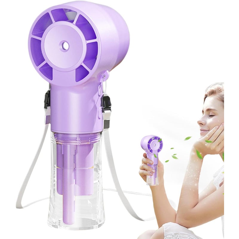 Przenośny wentylator Akumulatorowy wentylator z funkcją mgiełki, akumulator 1200 mAh Chłodziarka powietrza do aktywności na świeżym powietrzu w u