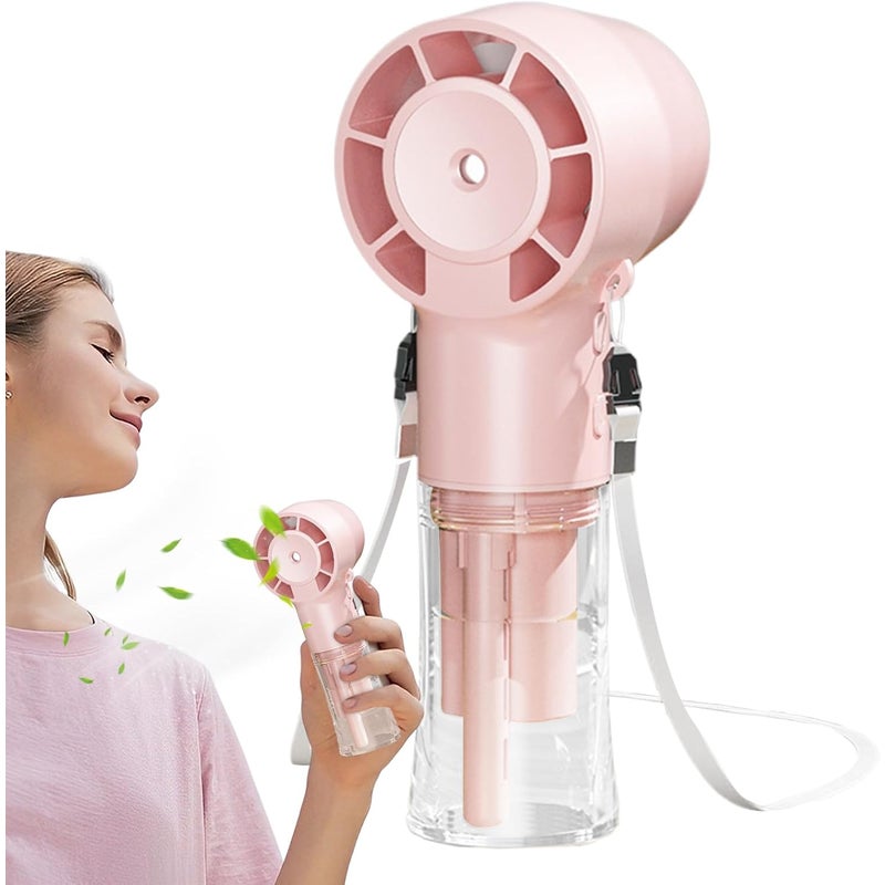Przenośny wentylator Akumulatorowy wentylator z funkcją mgiełki z baterią 1200 mAh Chłodnica powietrza idealna do aktywności na świeżym powietrzu