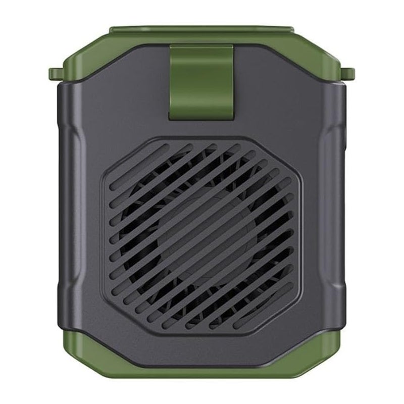 Przenośny wentylator, mini wentylator chłodzący, 5 prędkości, ładowanie USB (zielony)