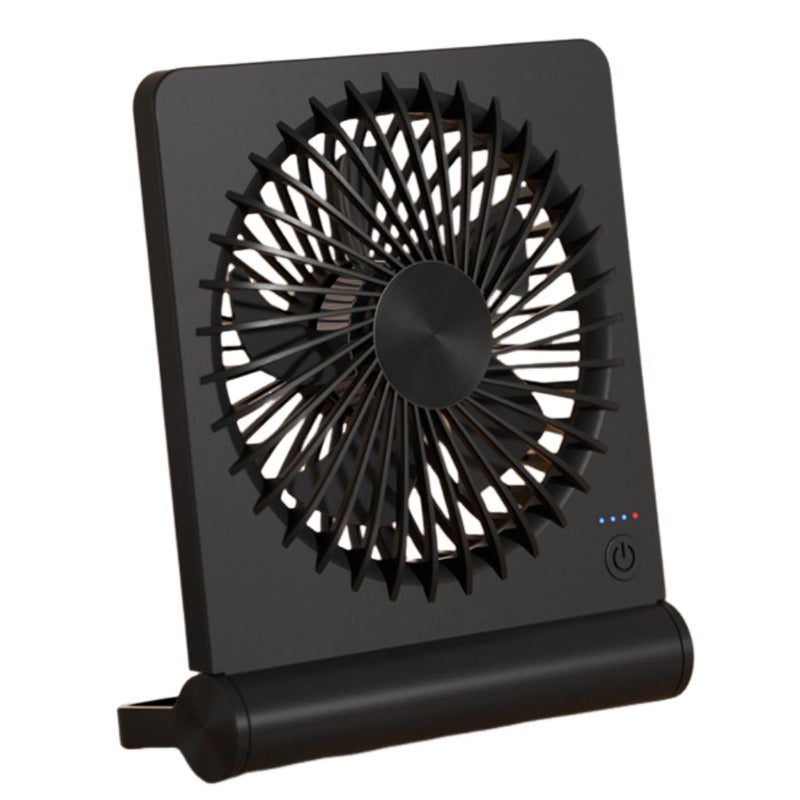 Wentylator stołowy, mały wentylator USB, mocny i cichy, 3 regulowane prędkości, czarny