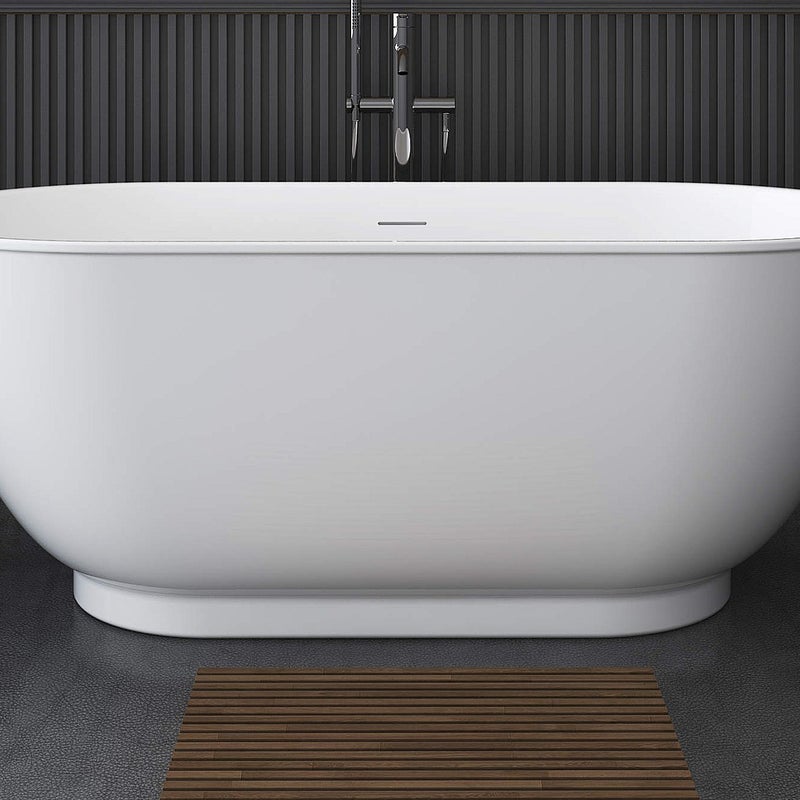 CORCIANO Wanna wolnostojąca owalna - 210 L - 150 x 74 x 57 cm - biała - akrylowa - MOBULA