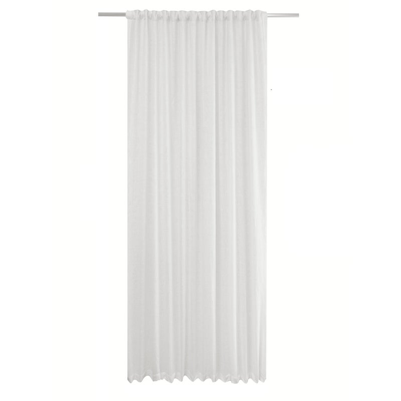 Zasłona zaciemniająca Danae, len, biały, wys. 280 x szer. 200 cm, INSPIRE