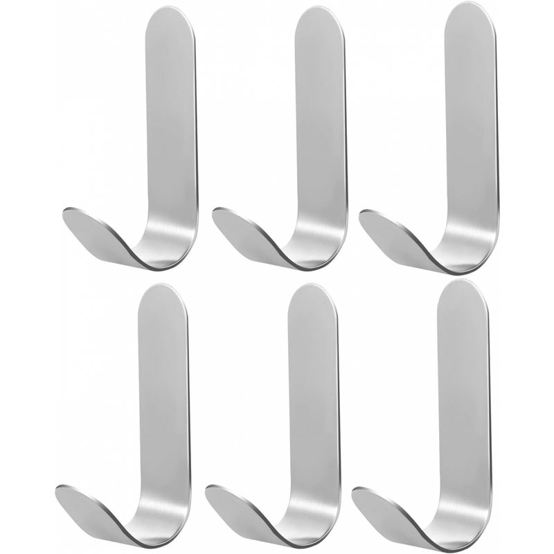 6-częściowy samoprzylepny wieszak ścienny, wodoodporny wieszak ścienny ze stali nierdzewnej, samoprzylepny wieszak na ręczniki z pudełkiem do łazienk