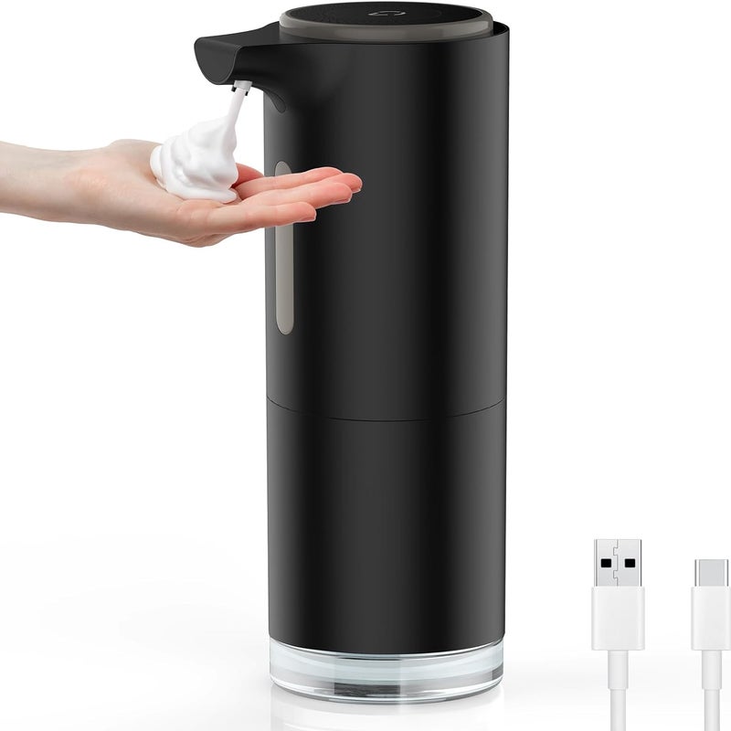 Automatyczny dozownik mydła, 300 ml dozownik mydła w piance kuchennej z akumulatorem 1200 mAh