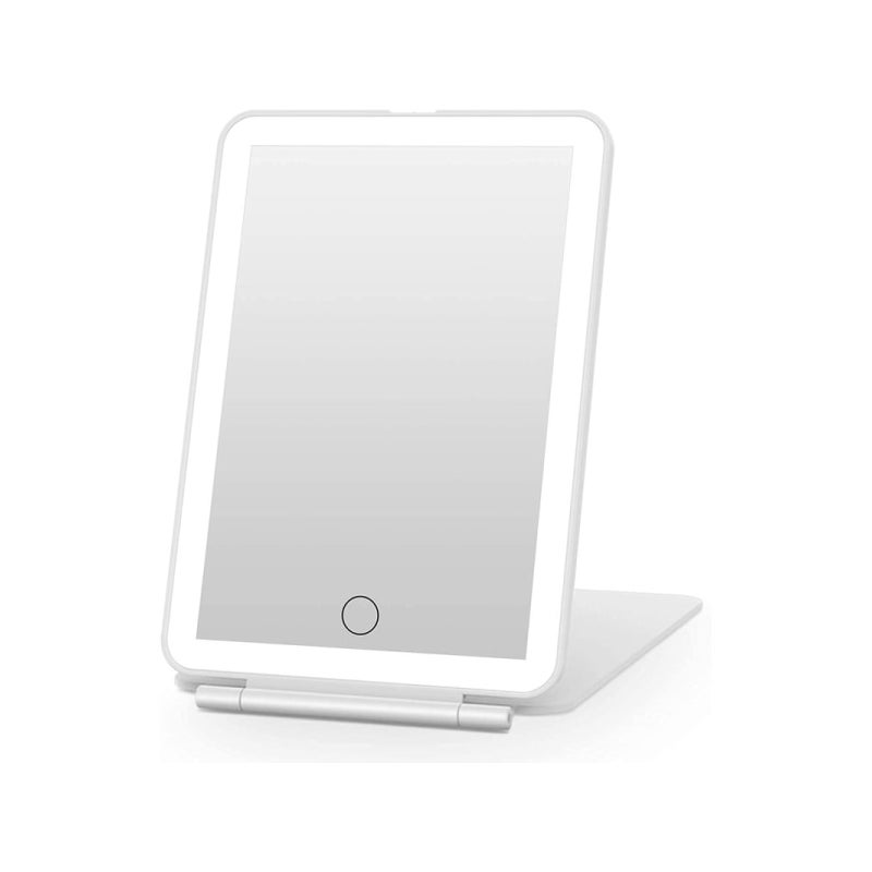 Lustro do makijażu z oświetleniem, przenośne, składane