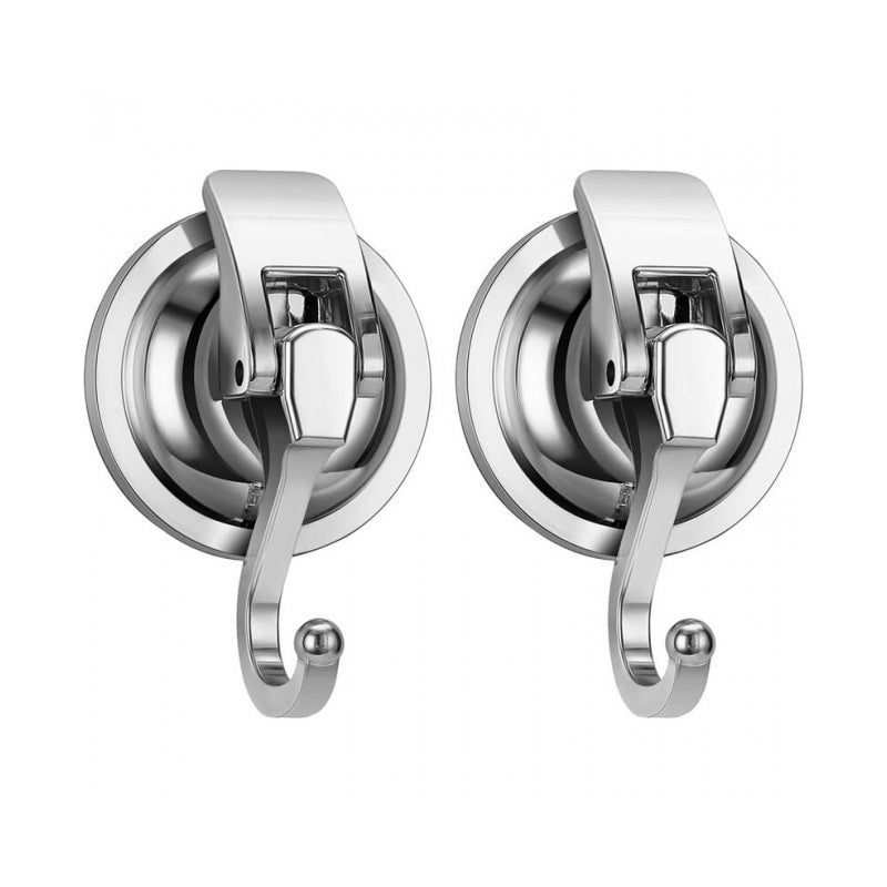 Zestaw 2 mocnych haczyków z przyssawką, ścienny haczyk z przyssawką do łazienki, plastikowy haczyk prysznicowy, wieszak na ręczniki, uchwyt na szlafr