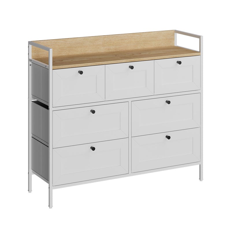 Vicco Komoda Belaro, Biały, 98 x 85 cm z 7 szufladami