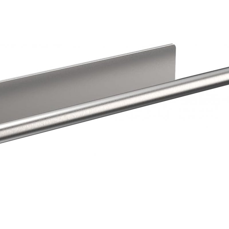 Wieszak na ręczniki jednoramienny, uchwyt na ręczniki łazienkowe, samoprzylepny, ścienny, 39 cm, srebrny