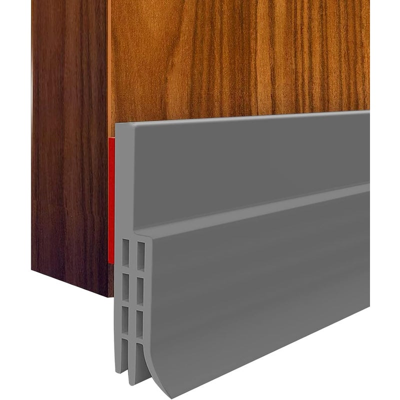 Uszczelka dolna do drzwi, izolacja cieplna i akustyczna, 100 x 5 cm (szara)